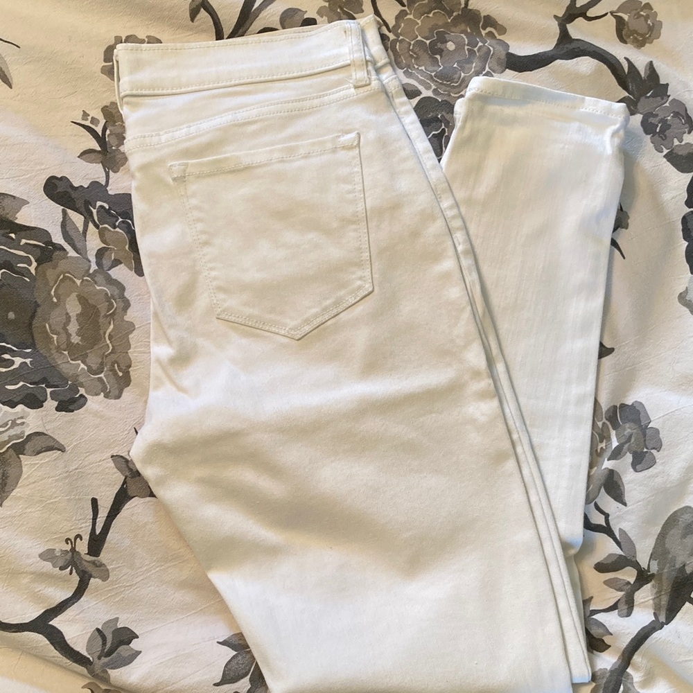 Banana Republic Women's White Skinny Jeans